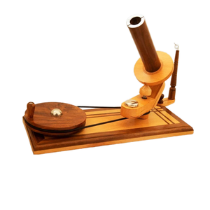 Devanadera de hilo de madera Vintage hecha a mano, herramienta de costura DIY para tejedores, artesanos, producto de costura - Product Image 3