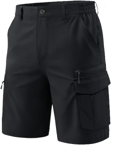 Men's 9 Inch Solid <b>Cargo</b> Shorts Quick Dry Lightweight Breathable Outdoor <b>Work</b> Fishing Formal with 7 Pockets Custom OEM Wholesale - Product Image 1