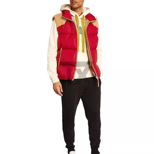 Vente en gros de gilets matelassés sans manches, vestes en duvet respirantes, gilets d'hiver pour hommes, matériau personnalisé pour garçons - Product Image 5