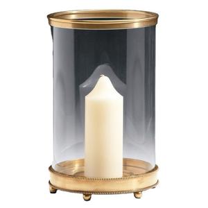 Metal & Glass <b>Hurricane</b> <b>Candle</b> Jar Holder with Metal Lid Christmas Home Decor Customizable Size & Color - Product Image 6