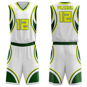 Nouveauté, uniformes de basket-ball personnalisés avec le nom de l'équipe, design OEM, imprimés, grande taille, haute qualité, anti-transpiration, antibactériens - Product Image 1