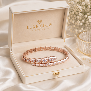Pulsera de Diamantes de Lujo y Moda para Mujer |   Pulsera de Oro Rosa de 14K con Diamantes Cultivados en Laboratorio, Joyería Fina de Diseño Moderno, Accesorio de Regalo - Product Image 2