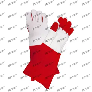 2025 gants de sécurité à main chaude gants de contrôle de la faune gants de chasse à la main en cuir véritable naturel équipement forestier vétérinaire