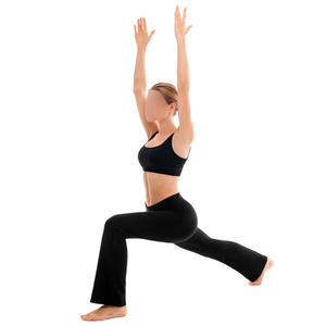 Leggings évasés pour femme, très demandés, pour le yoga, la course, l'entraînement et la gym, taille mi-haute, 100% nylon, coupe-vent, avec cordon de serrage - Product Image 4