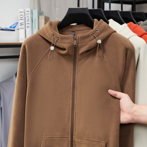 Sudadera con Capucha Unisex de Forro Polar, 100% Algodón, Ecológica, Transpirable, de Color Sólido, Corte Regular Informal, para Otoño - Product Image 1