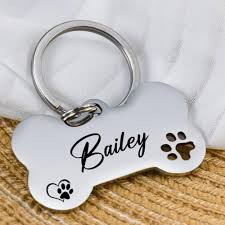 <b>Custom</b> Engraved <b>Dog</b> Name <b>Tag</b> Personalized Pet Accessory for Collar Identification and Daily Pet Styling - Product Image 1