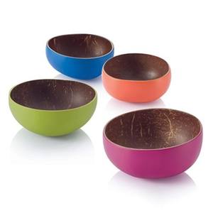 Handcrafted lacquer coconut shell bowls for serving and decor favored by OEM buyers crafted with natural materials from Vietnam - Product Image 5