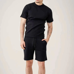 Ensemble de survêtement décontracté d'été pour hommes, nouveau modèle, t-shirt à manches courtes et short, ensemble 2 pièces de marque pour hommes - Product Image 1