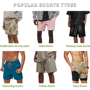 กางเกงขาสั้นผู้ชายขายส่ง ผ้าฝ้าย 100% กางเกงขาสั้นผ้าฟลีซเรียบง่าย สไตล์ลำลอง สตรีทแวร์ กางเกงขาสั้นฤดูร้อน เสื้อผ้าผู้ชาย - Product Image 5