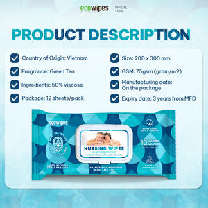 Nursing Wet <b>Wipes</b> for Patient & Elderly Care: 99.9% Germ Protection, Skin-Safe, Hygienic, Convenient for Daily Use & Care - Product Image 6