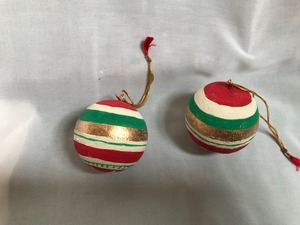 Country Limited Handmade High Quality <b>Red</b> White Stripe Christmas Bauble 8cm Shatterproof Plastic Ornament - Product Image 3