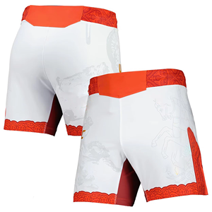 กางเกง MMA คุณภาพสูงสำหรับผู้ชาย ตัดเย็บตามสั่ง ชุดต่อสู้ แบรนด์กีฬาสั่งทำพิเศษ ผ้าโพลีเอสเตอร์ 100% ระบายอากาศได้ดี หนัง PU - Product Image 1