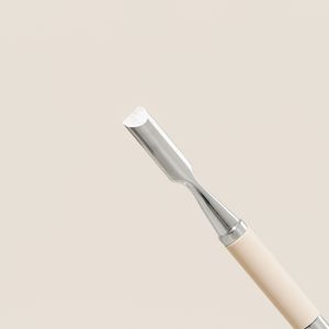 LUCANUS Poussoir à cuticules en acier inoxydable à manche en silicone de haute qualité Poussoir à cuticules pour ongles pour salon de vente en gros - Product Image 5