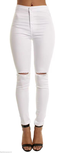 womens high rise straight <b>jeans</b> <b>soft</b> denim pants comfortable fit casual daily wear stylish modern simple fashion <b>jeans</b> - Product Image 4