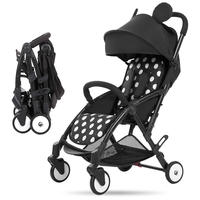 Poussette 3 en 1 pliable avec siège auto et landau pour bébé
