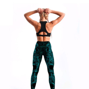 Leggings Deportivos Transpirables y Ecológicos de Cintura Media para Mujer, Hechos a Medida con Sublimación, para Yoga, Gimnasio y Uso Casual - Product Image 6