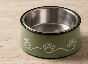 OEM Tazón para Perros de Acero Inoxidable Esmaltado Verde Salvia con Base Antideslizante, Plato para Comida y Agua para Cachorros, Gatos y Mascotas, Venta al por Mayor - Product Image 5