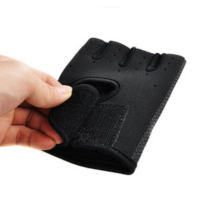Gants mi-doigts avec fermeture auto-agrippante, en maille respirante, pour hommes, pour le fitness estival - Product Image 4