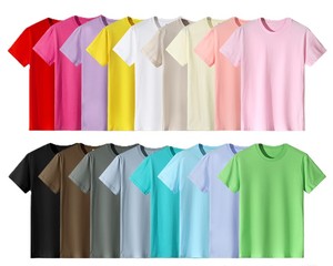 Camisetas Casuales de Verano de Cuello Redondo, Color Sólido, Corte Holgado, 180GSM, 100% Algodón, con Logotipo Personalizado Bordado, Precio de Fábrica en Bangladesh, OEM - Product Image 3
