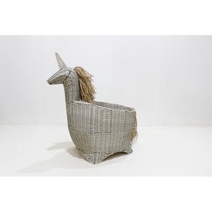 Cesta de Almacenamiento de Plástico Ecológica con Forma de Unicornio, Organizador de Juguetes Multifuncional, Decoración para Cuarto de Niños - Product Image 4