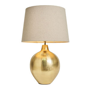 Lámpara de mesa de latón martillado de gran tamaño y máxima calidad con pantalla negra para decoración de sala de estar, iluminación del hogar, iluminación interior en oferta. - Product Image 2