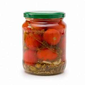 International Standard Factory Price Delicious <b>Pickled</b> Assorty Cucumber and Tomato Packed in 720ml Mason <b>Jar</b> - Product Image 1