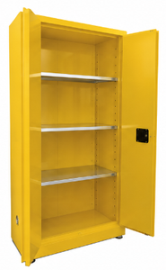 Gabinete de Seguridad para Líquidos Inflamables de Uso Comercial, Metálico Amarillo, de Doble Puerta, Resistente al Fuego, Personalizable, Muebles de Laboratorio - Product Image 2