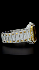 Reloj de Lujo con Esfera Romana Arcoíris y Diamantes - Reloj Automático de Oro Bicolor con Moissanita VVS - Joyería Hip Hop al por Mayor - Product Image 2