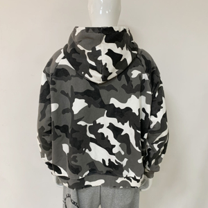 เสื้อฮู้ดผู้ชายแบบ Tie-Dye แขนยาว สวมใส่สบาย มีเชือกปรับได้ที่ฮู้ด กระเป๋าจิงโจ้ และขอบยางยืด - Product Image 4