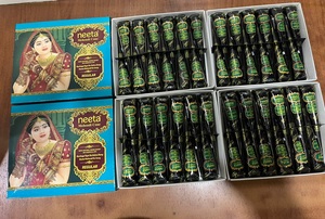 Livraison Gratuite – Cônes de Pâte de Henné Naturel Indien Halal de Qualité Supérieure pour Tatouages et Maquillage Permanent (Mehndi Body Art) - Product Image 4