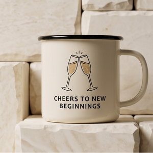 แก้วเคลือบเหล็กพิมพ์ลายแชมเปญ "Cheers To New Beginnings" สำหรับขายส่งจากโรงงานโดยตรง - Product Image 4