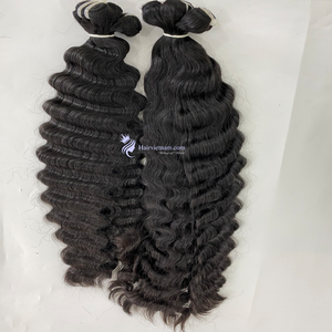 Alta calidad 100% Vietnam Remy Hair Precio al por mayor Deep ondulado Dominica Best Seller Bundles con estilo de onda natural - Product Image 2