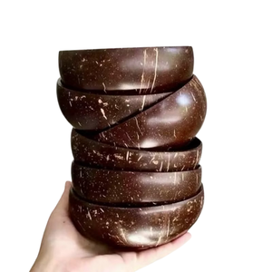 Eco Sustainable Natural <b>Coconut</b> <b>Shell</b> Bowl Biodegradable Handmade for Salad Smoothie Dessert Soup Fruit Bowl Wholesale Vietnam - Product Image 1