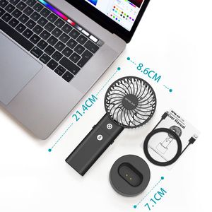 Ventilatori Portatili ABC a Batteria Ricaricabile, Autonomia 5-20 Ore, 3 Livelli di Vento Forte con Funzione Umidificante - Product Image 5
