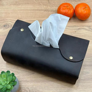 Distributeur de serviettes en cuir véritable, boîte à mouchoirs écologique en cuir, prix abordable, boîte de présentation de serviettes personnalisées, dernière arrivée - Product Image 6