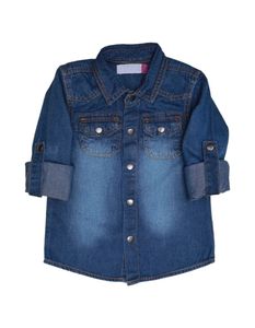 Chemise en jean à manches longues pour garçons, coton respirant de haute qualité, style décontracté, vêtements pour garçons, logo personnalisé - Product Image 5