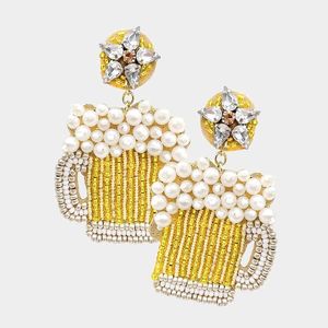 Luxury Handmade Indian Seed <b>Bead</b> Earrings Multi <b>Color</b> Beaded Statement Jewelry At Best Price - Product Image 2