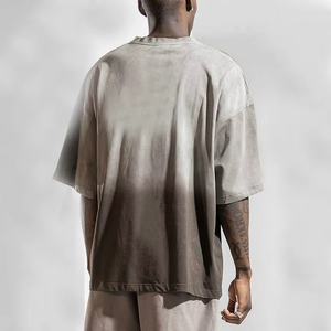 Camiseta Ringer Vintage Personalizada de 250 GSM, Estilo Urbano Oversize, 100% Algodón Pesado, Efecto Desgastado por el Sol y Lavado Ácido - Product Image 4