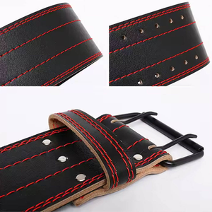 Cinturón de Cuero de Alto Rendimiento para Levantamiento de Pesas, Cinturón de Soporte de Cuero Grueso para Gimnasio, para Hombres, Entrenamiento de Fuerza y Levantamiento de Pesas Pesadas - Product Image 3