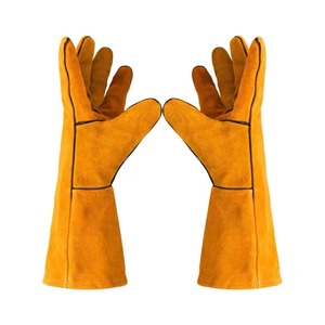 Guantes de Soldadura de Piel de Vacuno de Primera Calidad Resistentes a Altas Temperaturas con Línea Ignífuga - Product Image 2