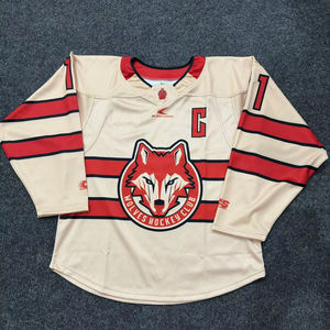 Uniformes de hockey sur glace pour hommes adultes en gros, faible MOQ, design personnalisé, 100 % polyester, séchage rapide, UPF 50, logo personnalisé, pantalon, chaussettes - Product Image 1