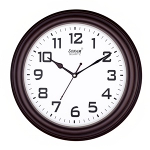 Horloge murale de luxe silencieuse et facilement personnalisable, 12 pouces, horloge murale moderne pour la décoration du salon et horloge murale pour le bureau - Product Image 1