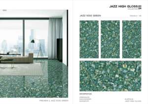 Azulejos de porcelana de aspecto contemporáneo con acabado brillante Jazz de 60x120cm, 600x1200mm, tamaño 24x48 para espacios interiores de lujo. - Product Image 4