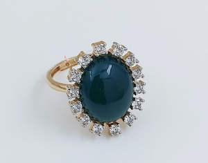 Anillo de Oro Sólido de 22K Hecho a Mano de Lujo para Mujer, Anillo de Compromiso y Boda Moderno, Regalo Perfecto para Ocasiones Especiales - Product Image 2