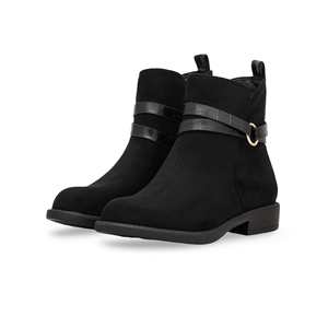 WN9017 Negro Long Mid-Calf Zapatos - Product Image 3