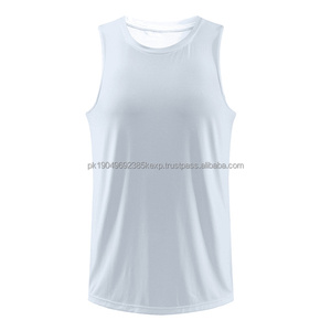 Vente en gros d'usine, t-shirt de sport personnalisé pour homme, débardeur de course à pied - Product Image 5