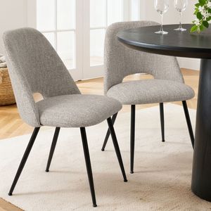 Chaise de salle à manger convertible moderne et contemporaine de luxe, rembourrée en velours, dossier haut, assise en tissu, pieds en métal, pour la maison, l'hôtel, le restaurant - Product Image 4