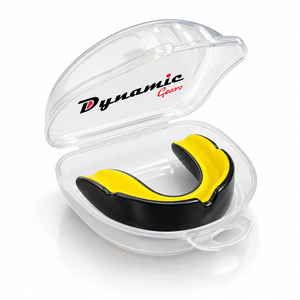 Protège-dents professionnel Dynamic Gears noir et rouge en EVA, réglable, écologique, léger, non toxique, pour adultes, pour la boxe - Product Image 3