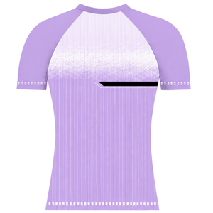 Camiseta Deportiva Lavender Raglan de Manga Corta, Cuello Redondo, Ligera, Transpirable, para Entrenamiento Atlético, Uniforme de Equipo, Rendimiento Deportivo - Product Image 2