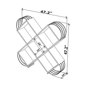 Bibliothèque moderne à 5 niveaux par Case X Design Bibliothèques et étagères élégantes et élégantes - Product Image 6